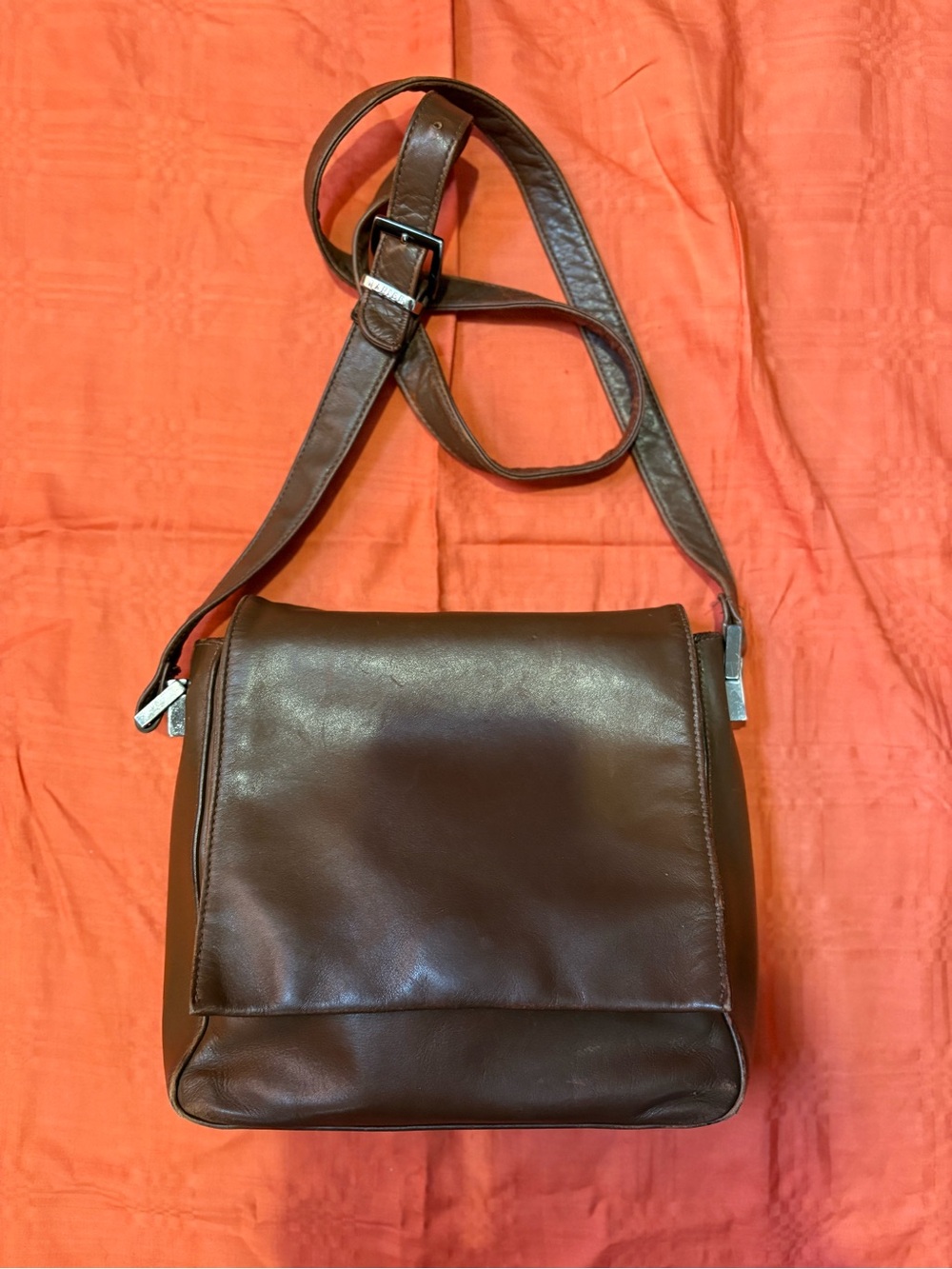 Danier Brown Leather Shoulder Bag
